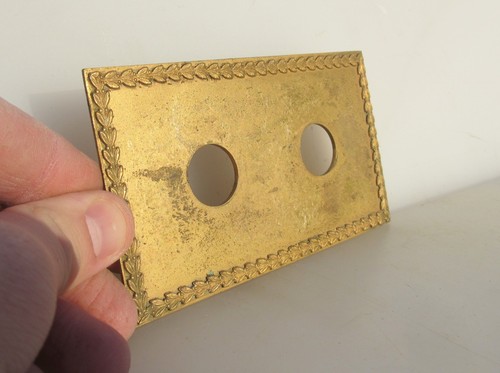 Vintage brass light switch - brass,