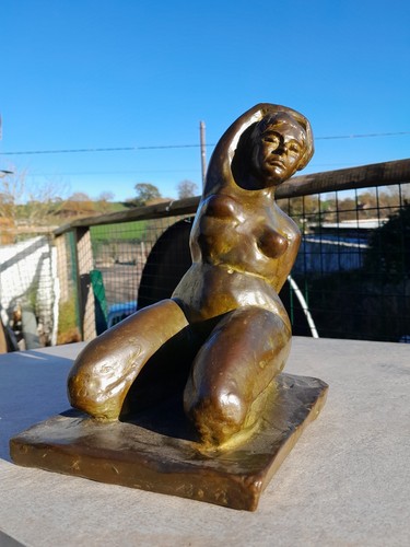 Vintage nude bronze - nude, lady