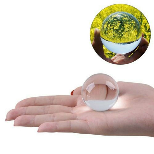 80mm lens ball - clear, glass