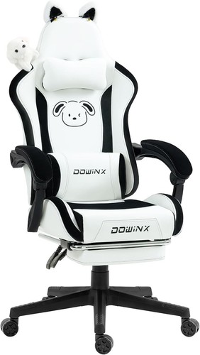 Dowinx white dog gaming - white, chair