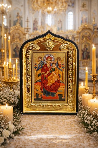Orthodox icon gold frame - icon, in