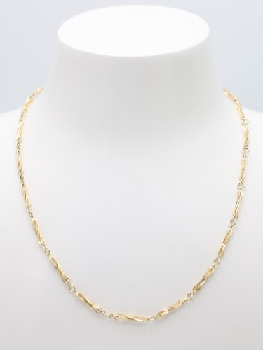 Gold twisted link - link, chain