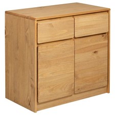 Sideboard Storage Cupboard Highboard Side Cabinet Oak Solid Wood Pine vidaXL