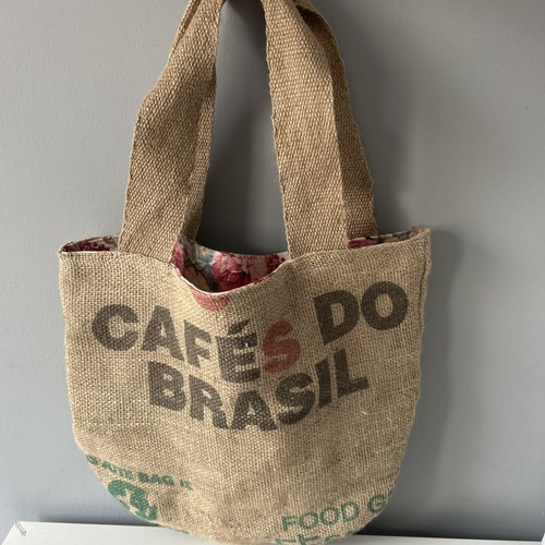 Hessian tote bag made - tote, from