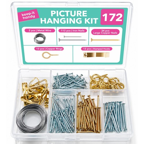172pk picture hanging kit set - 172pk,