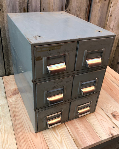 Vintage grey 2 drawer - x,