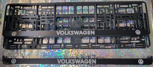 Car number plate holders set