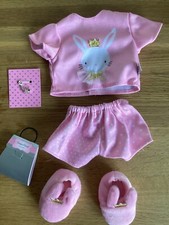 Design A Friend Bunny Pyjamas and Slippers For Designafriend Doll New NOT BOXED