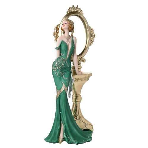 Anna emerald green gold - emerald,