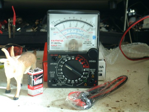 Analog multi meter for the - meter,