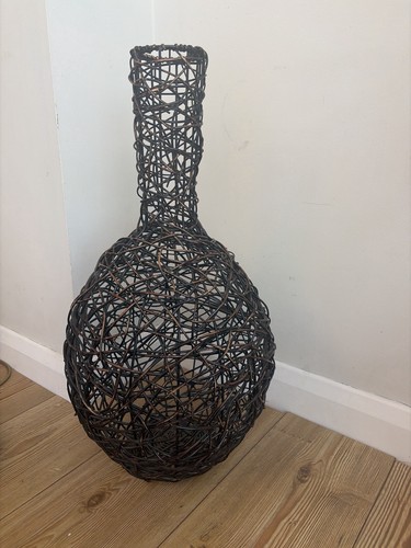 Large wicker rattan - rattan, vase