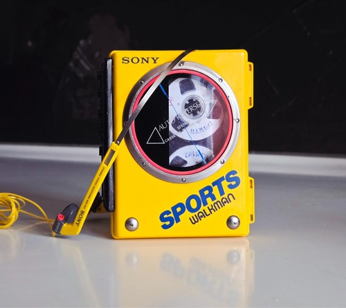 Rare sony sports yellow - sony,