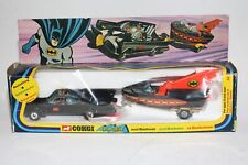 Corgi Gift Set 3 Batmobile & Batboat, VGC in Original Box