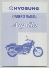 Hyosung GV 125 Aquila Mirage (00-06) Factory Issue Owners Riders Manual FV31