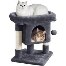 59cm Small Cat Tree Tower Basic Cat Condo Cat Tree w/ Perches Scratching Posts
