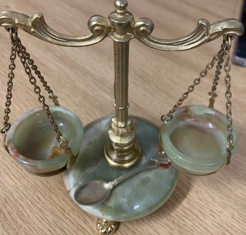 Vintage onyx and marble scales - marble,