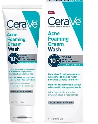 Cerave acne foaming cream wash - foaming,