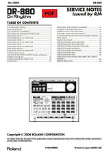Boss DR-880 Service Manual with Electronic Schematics