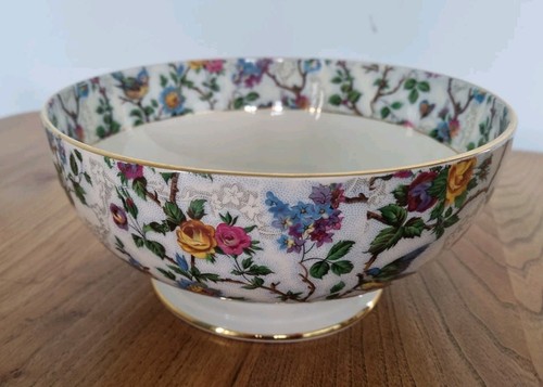 Birds and flowers bowl - and,
