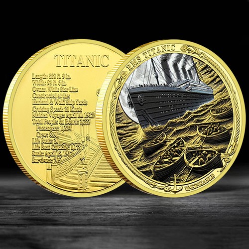 Rms titanic commemorative coin - rms,