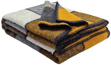 Throw Blanket 100% Virgin Wool