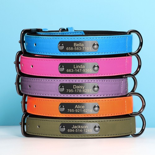 Custom leather dog collar - leather,