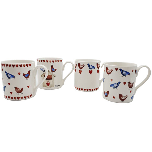 Alex clark queens mugs - mugs, x4