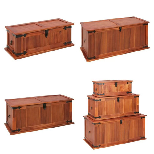Wooden storage chest trunk - storage,