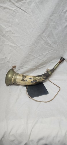 Scottish hunting horn with - horn,