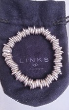 links of london sweetie bracelet, 925sterling silver,fully hallmarked,medium,57g