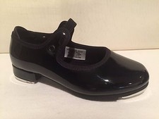 Bloch Black Patent Tap Shoes Leather Techno Tap #6T // #5H KIDS TODDLER SZ 9.5 W