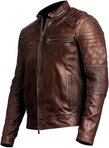 Men distressed brown - distressed, cafe