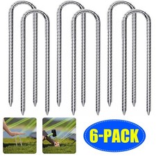 6pcs Heavy Duty U-Shaped Metal