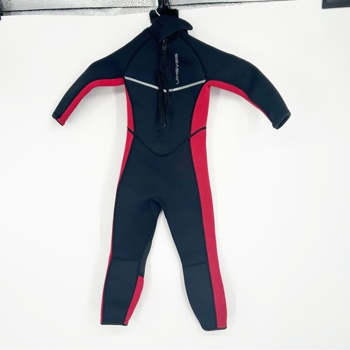 Seaskin black red 3mm full - red,