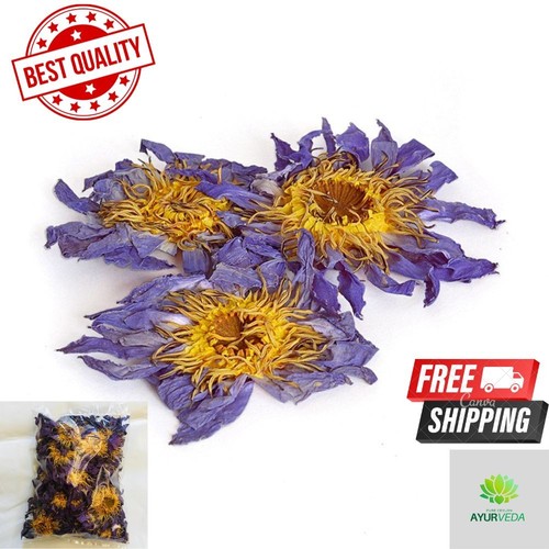 Dried blue lotus nymphaea - dried,