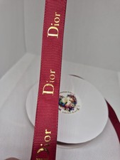Dior wine red gold Ribbon