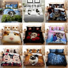 Luxury Duvet Quilt Cover Set Bedding Set with Pillowcase Single Double King Size