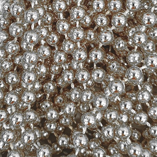 5mm silver metallic - 5mm, bead