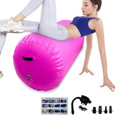 Pro Inflatable Tumble Track 80cm - Air Roller Mat w/Auto Pump|Extra Thick 0.6mm