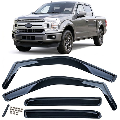 Ford f150 2014 2020 black - black, wind