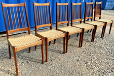 6 Teak Papercord Danish Dining