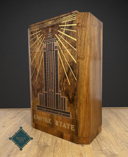 Art deco cocktail cabinet - art,
