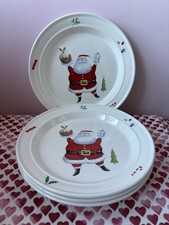 4 x Portmeirion Rob Scotton Paw Prints In The Snow/Special Delivery Dinner Plate