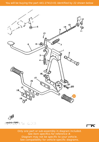 Yamaha cover footrest - cover,,