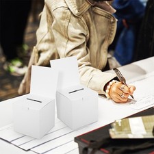  8 Pcs Donation Boxes for Fundraising Suggestion Office Raffle Ticket Voting