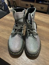 Rainbow Pascal Glitter Doc Martens Boots UK 6