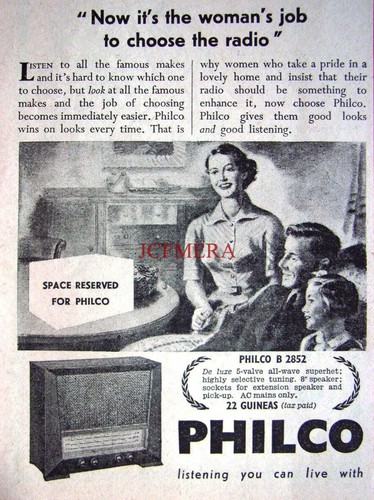 Philco 2852 5 valve - philco, 5-valve