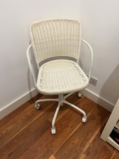 IKEA white Rattan Straw Chair