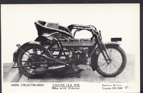 Motor cycle postcard - motor,