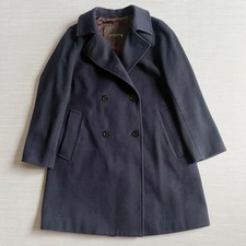 Mackintosh London Peacoat Coat Cashmere Blend Navy Women's Auth Size 44/US:L 